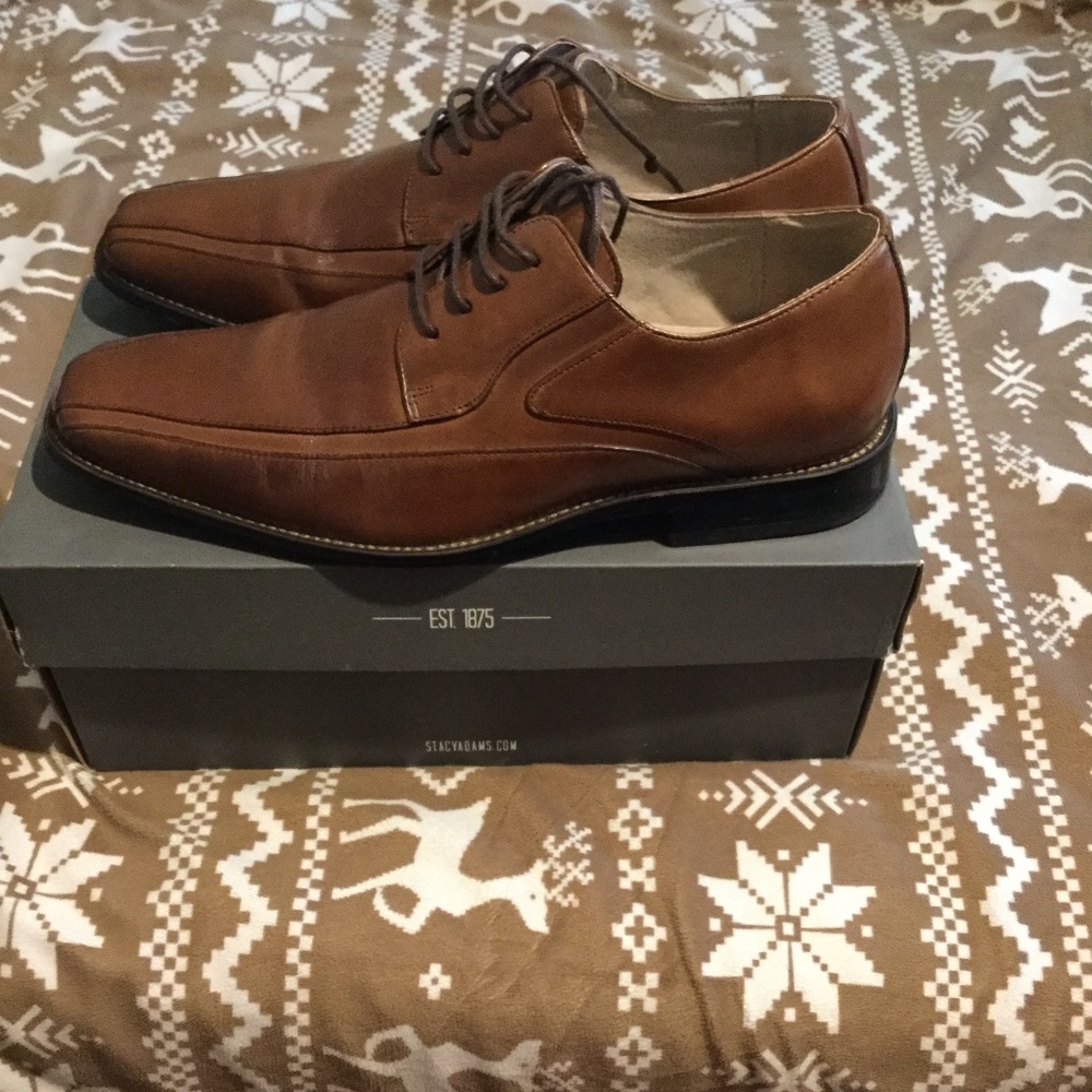 Brown Stacy Adams dress shoes (Worn Once for Wedding) - Picture 3 of 3